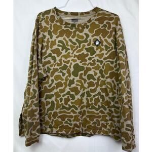 Alaskan Hardgear Mens Size 2XL Olive/Tan Camo Print Standard Fit Long Sleeve Tee